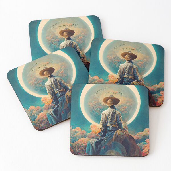 Item preview, Surrealist painting - woman in the trees. designed and sold by Gaviani Design Studio.