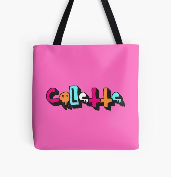 Colette Graffiti Print Handbag in Pink