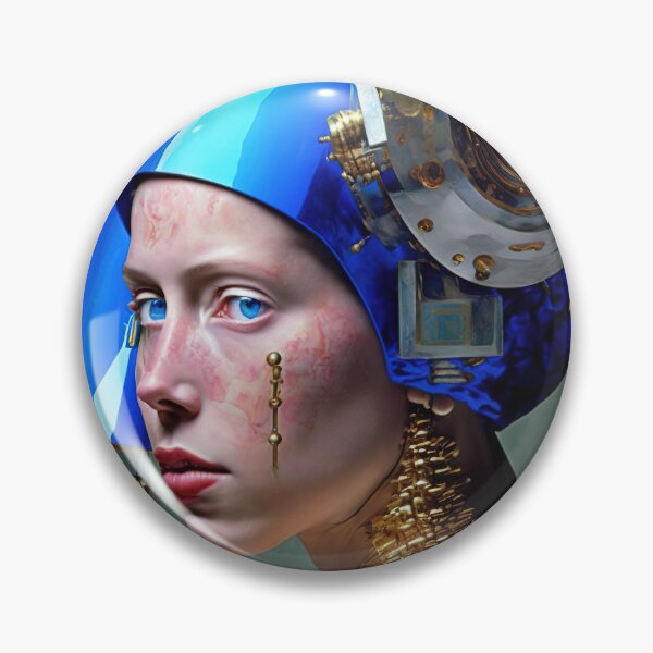 Item preview, An android girl with pearl portrait designed and sold by osssoconcept.