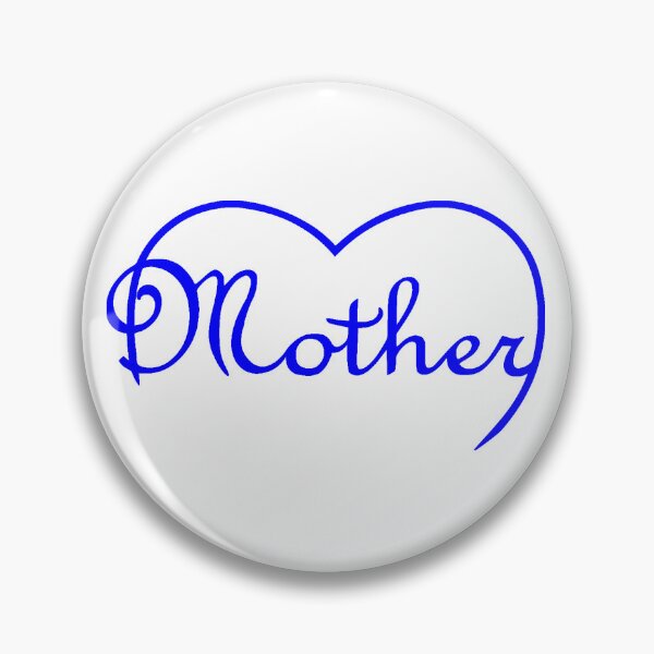 Item preview, Mother is Love heart - in blue  designed and sold by SunnyDazDesign.