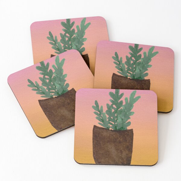 Item preview, ZZ Plant (pink and mustard) designed and sold by Alane Fideler.