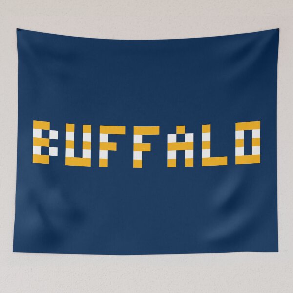 Item preview, Pixel NHL Buffalo in Home Colors designed and sold by gkillerb.