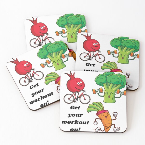 Item preview, Get your workout on veggies designed and sold by courtney petersen.