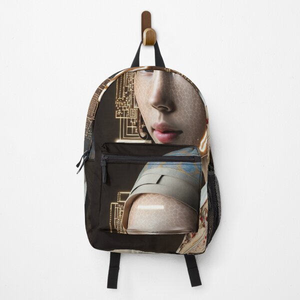 Item preview, A cyber girl with a pearl earrings digital portrait designed and sold by osssoconcept.