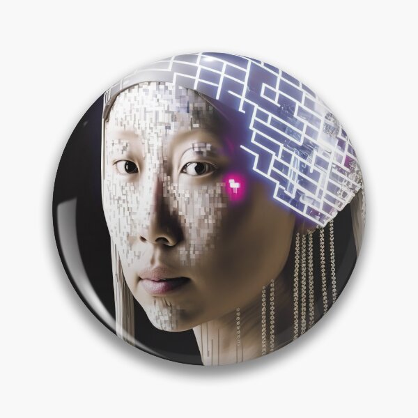 Item preview, A matrix girl with code earrings designed and sold by osssoconcept.