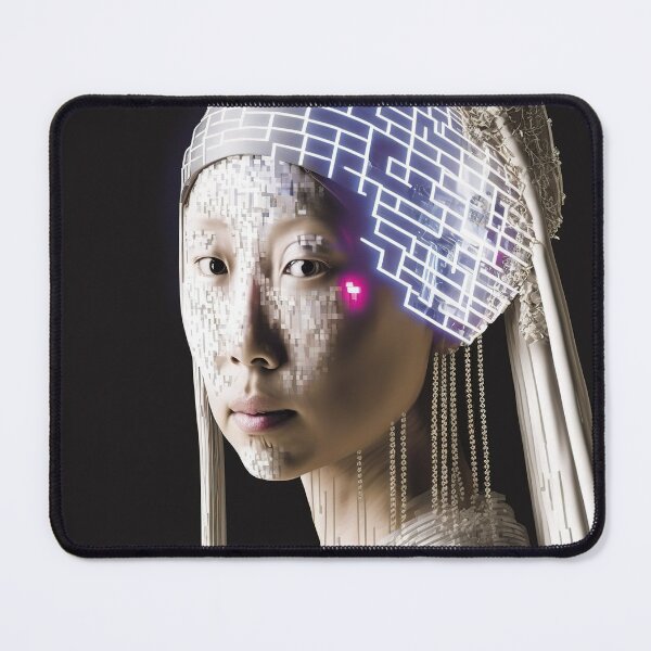 Item preview, A matrix girl with code earrings designed and sold by osssoconcept.