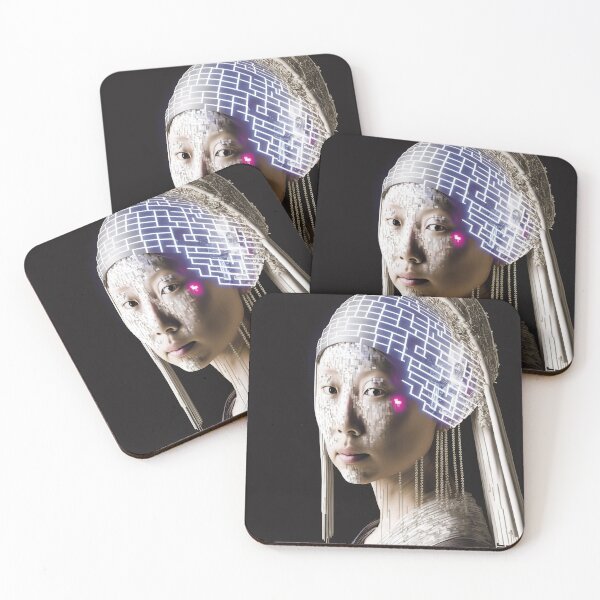 Item preview, A matrix girl with code earrings designed and sold by osssoconcept.