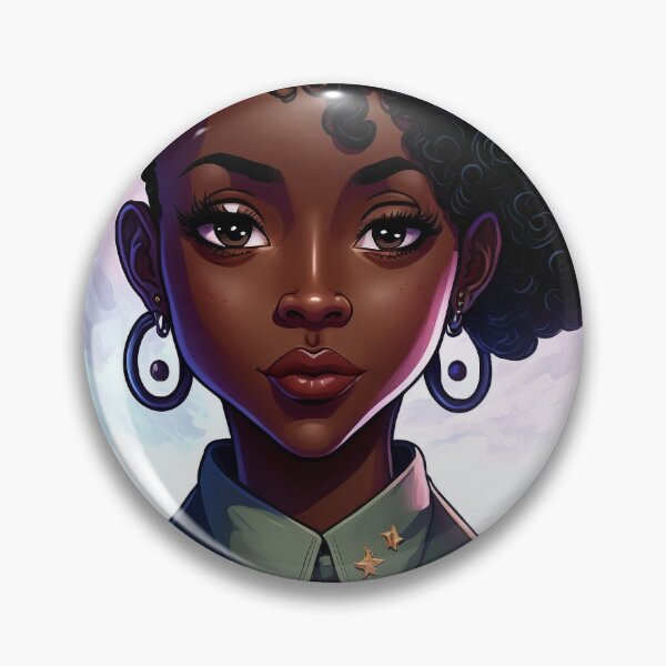 Item preview, Cartoon of Black Woman in Uniform II designed and sold by Gallery-Wending.