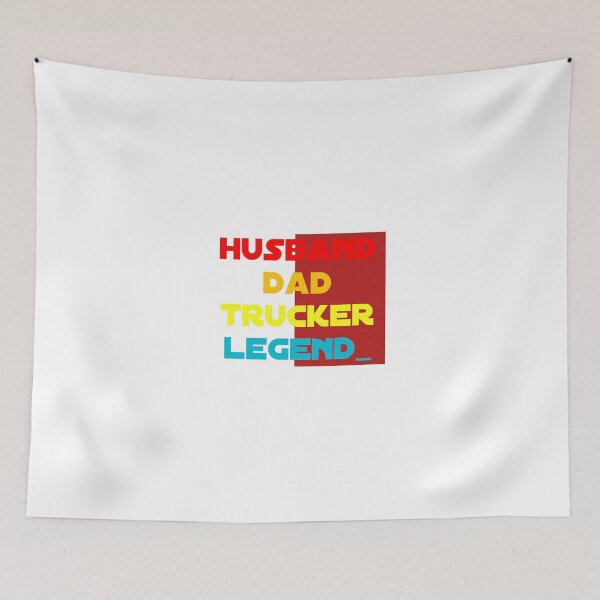 Item preview, HUSBAND DAD TRUCKER LEGEND_ designed and sold by YoussefProMax.