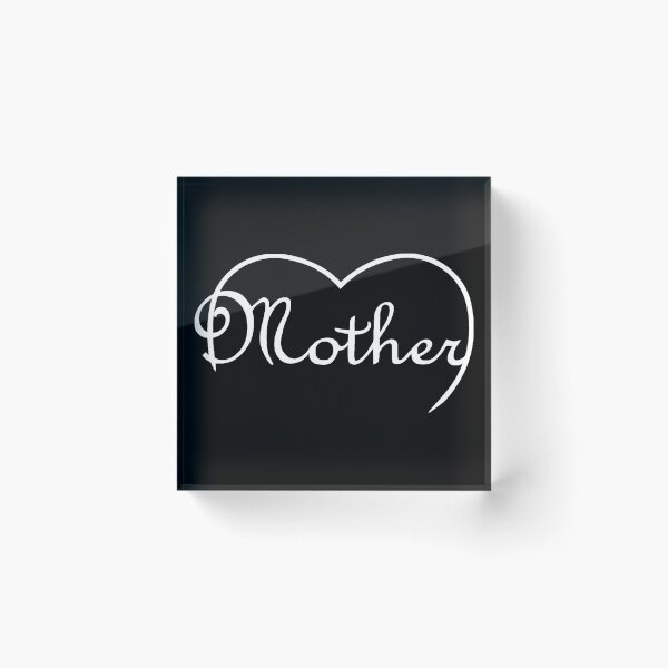 Item preview, Mother is Love heart - in white designed and sold by SunnyDazDesign.