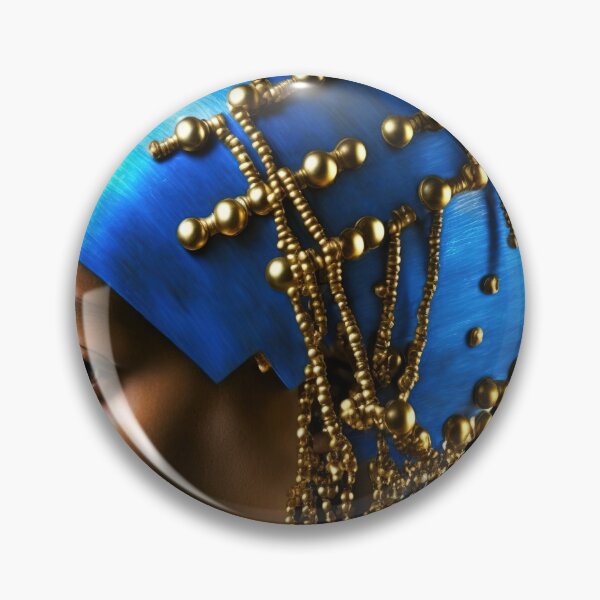 Item preview, A golden lady with gold earrings portrait designed and sold by osssoconcept.