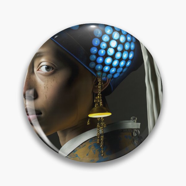 Item preview, A girl with a smart turban and lamp earrings portrait designed and sold by osssoconcept.