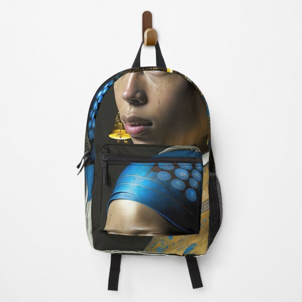 Item preview, A girl with a smart turban and lamp earrings portrait designed and sold by osssoconcept.