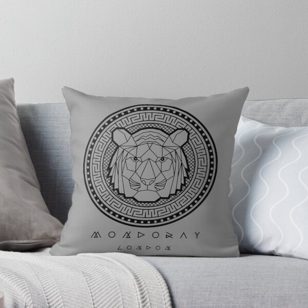 Item preview, Polygonal Tiger Head Stacked logo designed and sold by MondorayDesign.
