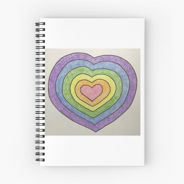 Item preview, Rainbow Heart Pink Center  designed and sold by mandyk8.