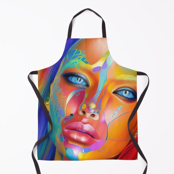Item preview, Surreal Seduction: Vibrant Woman Portrait with Fantasy Elements designed and sold by artmanikin.