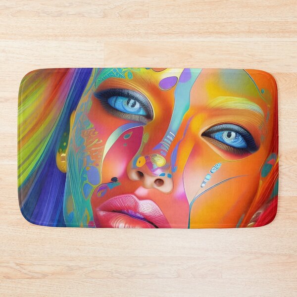 Item preview, Surreal Seduction: Vibrant Woman Portrait with Fantasy Elements designed and sold by artmanikin.
