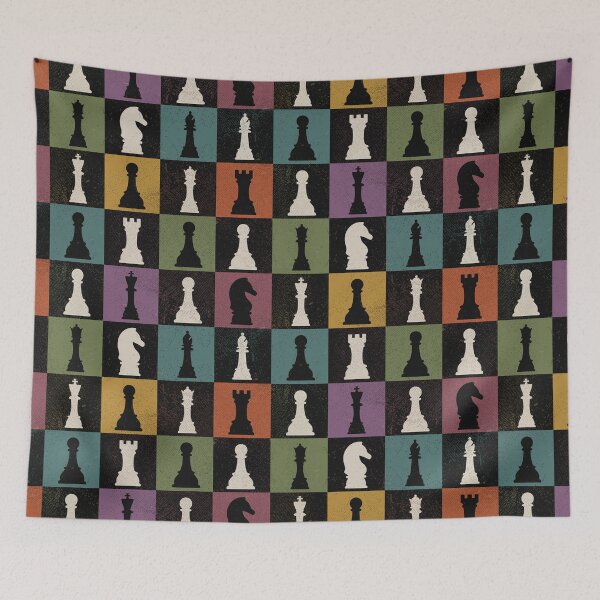 Item preview, Colored Vintage Chess Board designed and sold by WVortex.