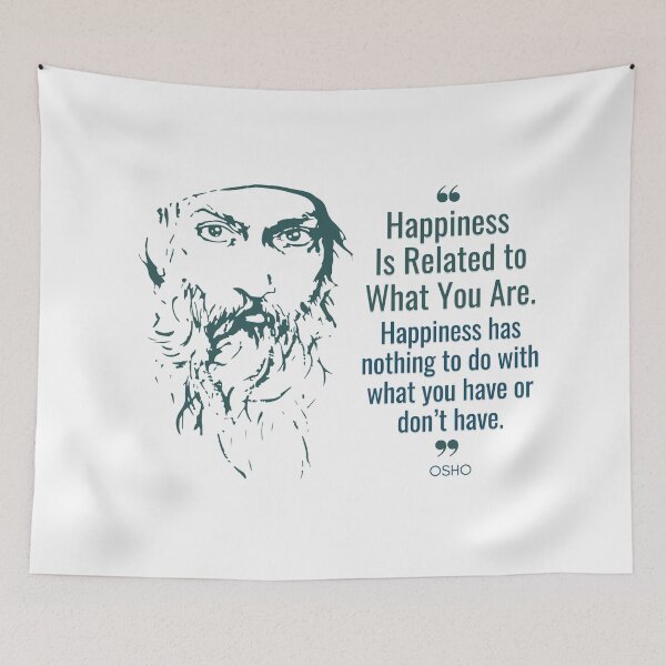 Item preview, Osho's Wise Words on the Journey to Happiness designed and sold by RetComly.