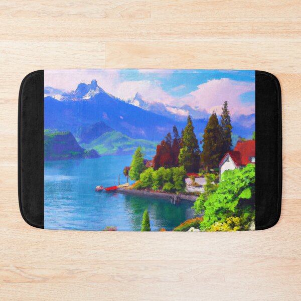 Item preview, A digital painter of the Majestic Switzerland  designed and sold by H  Schneiter.