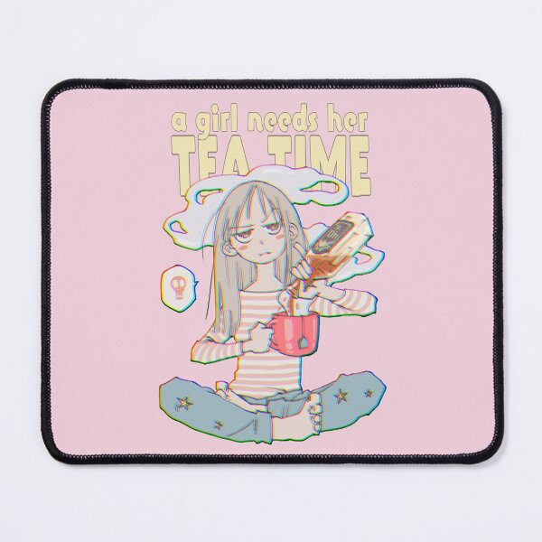 Item preview, Girl Needs Her Tea Time Funny Cartoon Art designed and sold by doodlingjay.