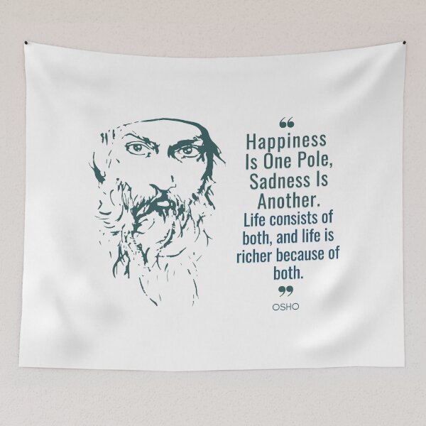 Item preview, Find Inspiration and Motivation in Osho's Quotes on Life designed and sold by RetComly.