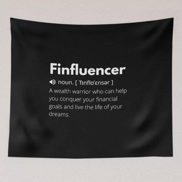 Item preview, Finfluencer Funny Definition, Meaning of Finfluencer, Finfluencer Dictionary designed and sold by Funny  Definition.