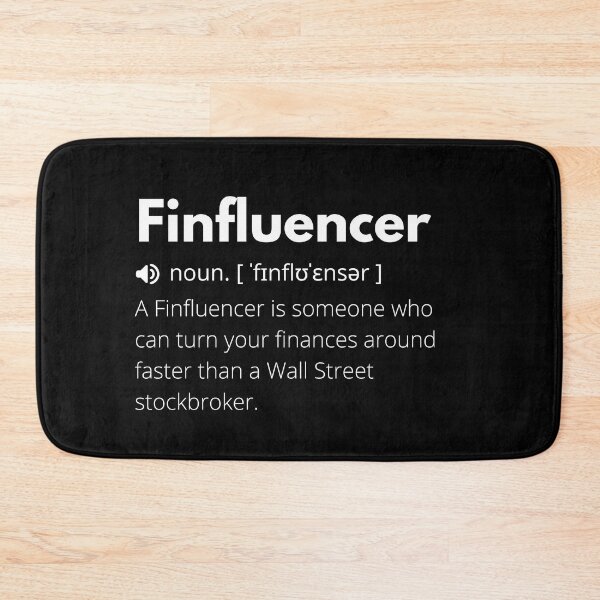 Item preview, Finfluencer Funny Definition, Meaning of Finfluencer, Finfluencer Dictionary designed and sold by Funny  Definition.