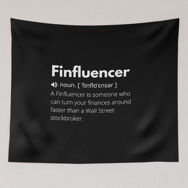 Item preview, Finfluencer Funny Definition, Meaning of Finfluencer, Finfluencer Dictionary designed and sold by Funny  Definition.