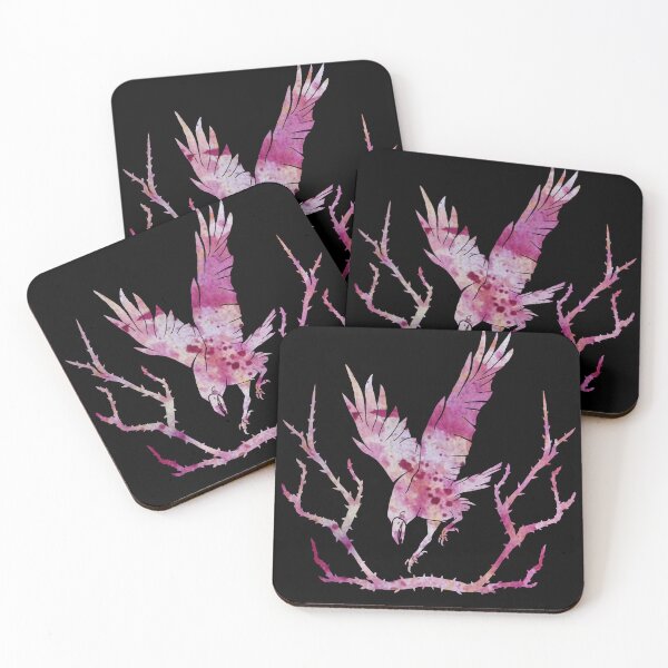 Item preview, Raven flying through thorns- Watercolor designed and sold by Skadi-Designs.