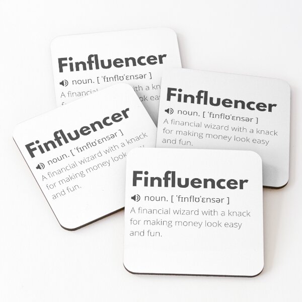 Item preview, Finfluencer Funny Definition, Meaning of Finfluencer, Finfluencer Dictionary designed and sold by Funny  Definition.