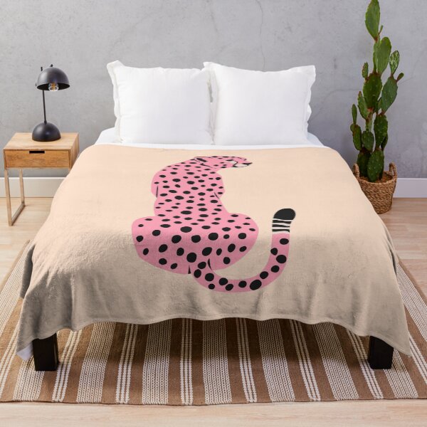 Item preview, Peach Leopard | African Cheetah | Tropical Pop Art designed and sold by karanwashere.