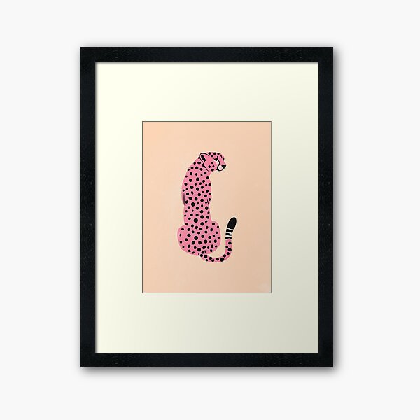 Item preview, Peach Leopard | African Cheetah | Tropical Pop Art designed and sold by karanwashere.