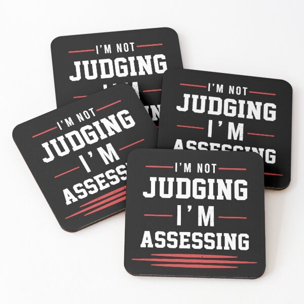 Item preview, I'm Not Judging I'm Assessing Funny social work designed and sold by Eddie SH.