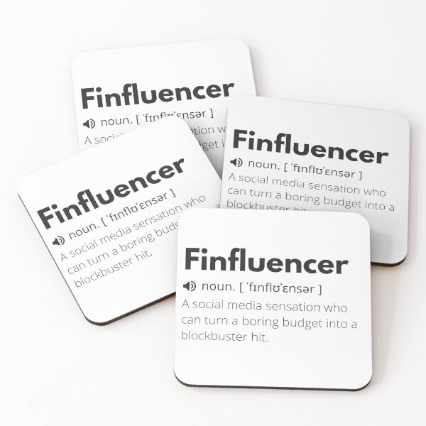 Item preview, Finfluencer Funny Definition, Meaning of Finfluencer, Finfluencer Dictionary designed and sold by Funny  Definition.
