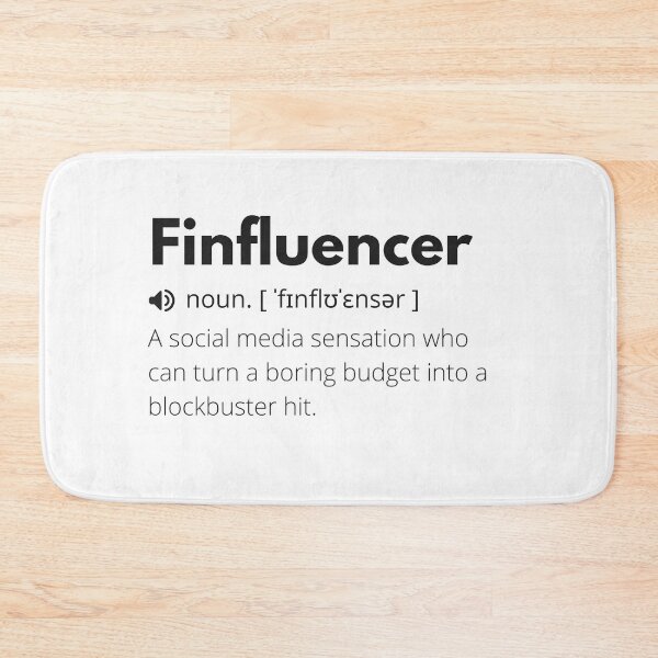Item preview, Finfluencer Funny Definition, Meaning of Finfluencer, Finfluencer Dictionary designed and sold by Funny  Definition.