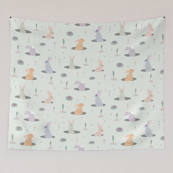 Item preview, Rabbits in Rabbit Holes designed and sold by Amy Hadden.