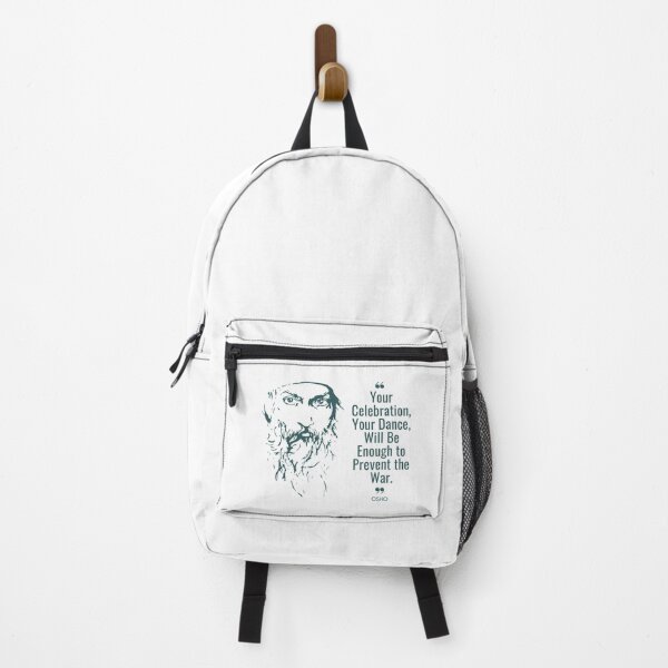 Item preview, Celebrate with Osho's Dance quote on preventing War designed and sold by RetComly.