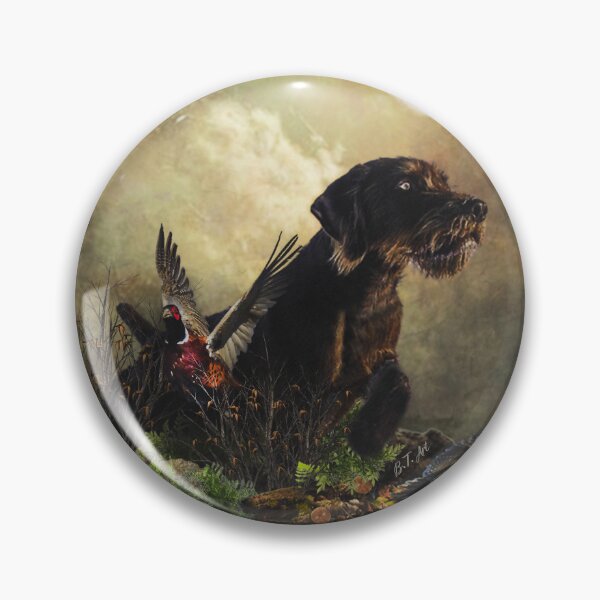 Item preview, German Wirehaired Pointer, Bird hunting season  designed and sold by TammyHunterArt.