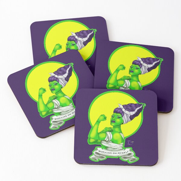 Item preview, Rosie the Riveter and Bride of Frankenstein Mash Up Art designed and sold by Artalyn.