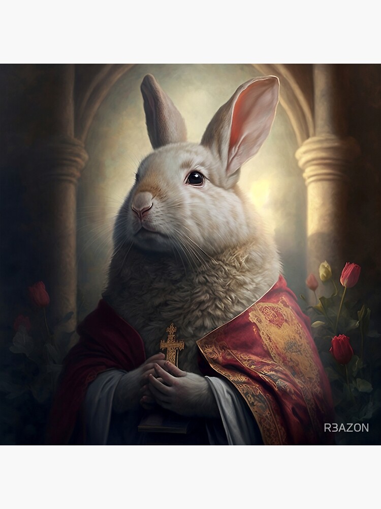 Saint Rabbit" Art Board Print for Sale by R3AZ0N | Redbubble