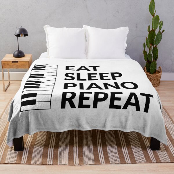 Item preview, Eat Sleep Piano Repeat designed and sold by Inspirationmotivation.