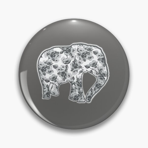 Artikelvorschau, Rosiger grauer Elefant entworfen und verkauft von WhimsyLetters.