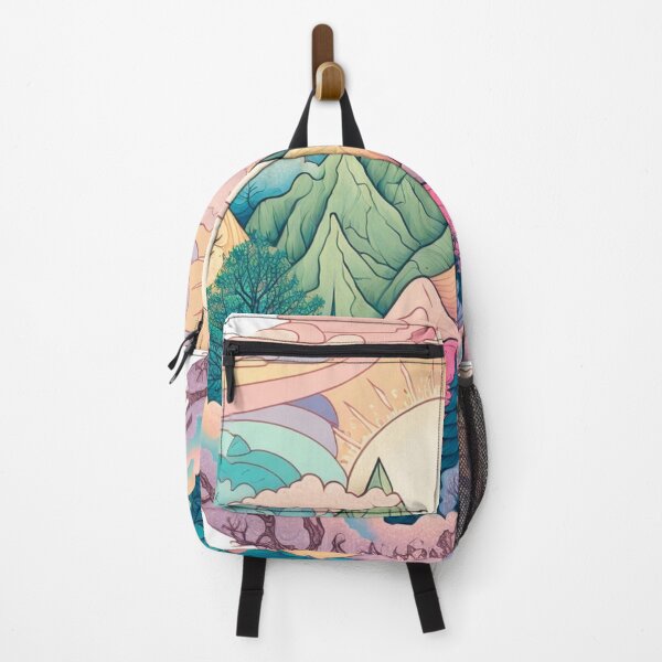 Item preview, Pastel Mountain Scene | Beautiful Mountains | Earth Tone Mountains | Mountain Design | Trees Pattern | Mountain Logo designed and sold by Synthetic-Intel.