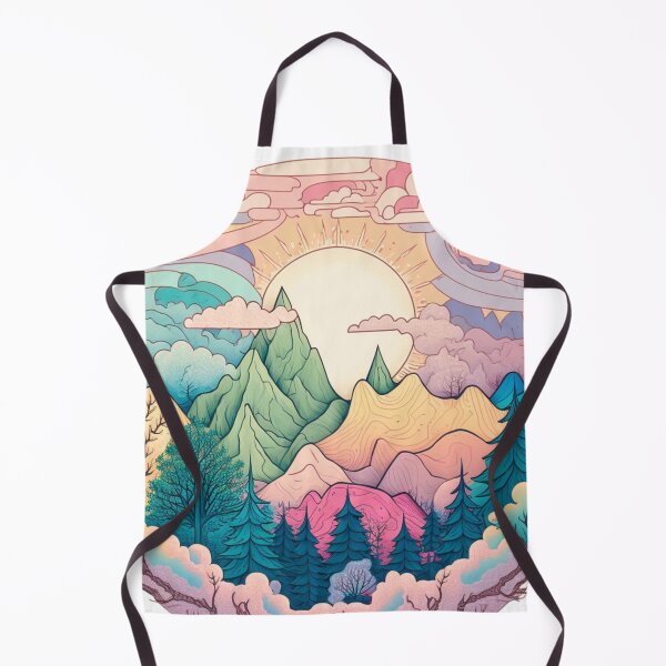Item preview, Pastel Mountain Scene | Beautiful Mountains | Earth Tone Mountains | Mountain Design | Trees Pattern | Mountain Logo designed and sold by Synthetic-Intel.