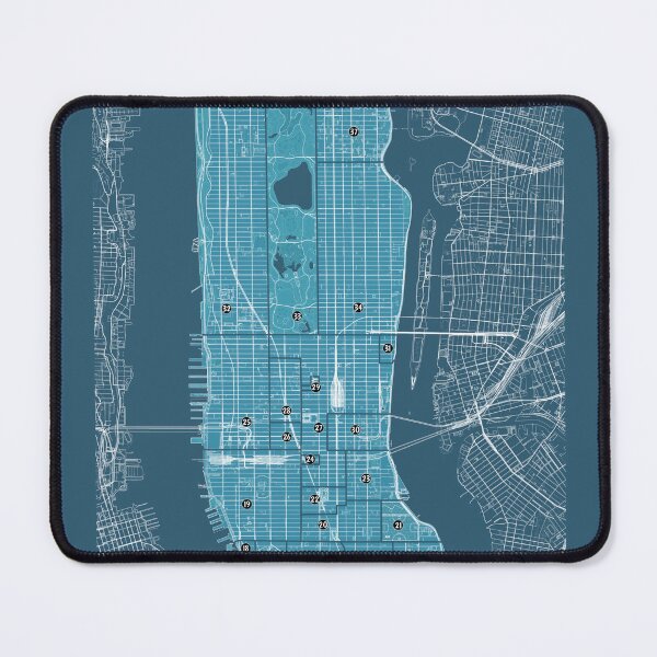 Item preview, Manhattan Neighborhoods Map designed and sold by Rapaz Designs.