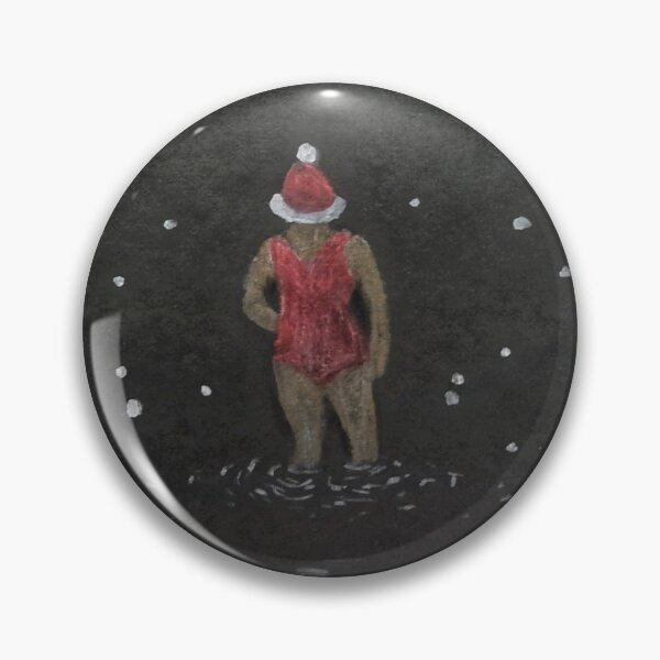 Item preview, Snow Christmas Wild Swimming For River Or Sea Swimmers designed and sold by Breezy Cove Art.