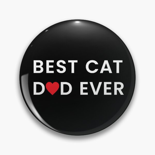 Item preview, Best Cat Dad Ever - Heart (white text) designed and sold by DK Studio.