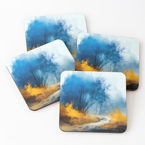 Item preview,  Colorful Autumn Landscape Watercolor 2 designed and sold by Red Witch Art.