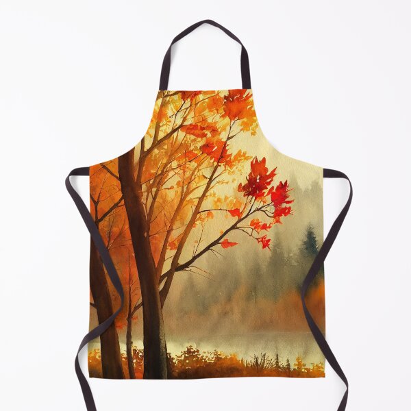 Item preview, Colorful Autumn Landscape Watercolor 3 designed and sold by Red Witch Art.